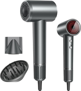 lpstea Professional Ionic Hair Dryer front view with diffuser