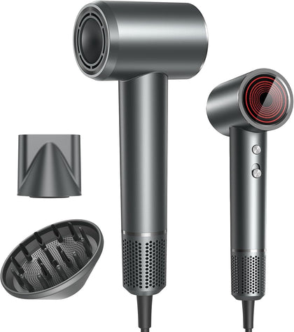 lpstea Professional Ionic Hair Dryer front view with diffuser