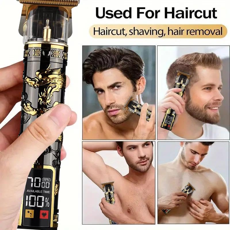 LQT hair clippers with metal embossed body design