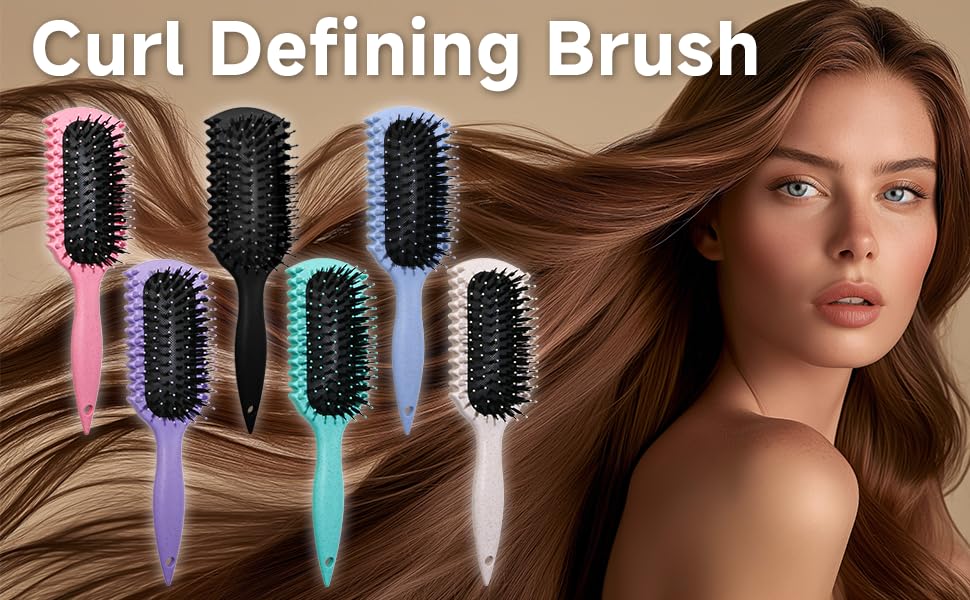 LSKHJT Curl Defining Brush showing bristles and design