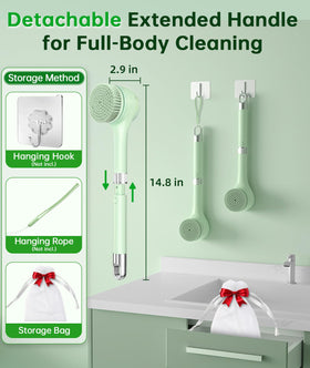 LUBEJR Electric Body Brush packaging and accessories
