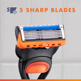 Lubrication strip on Gillette Fusion5 razor