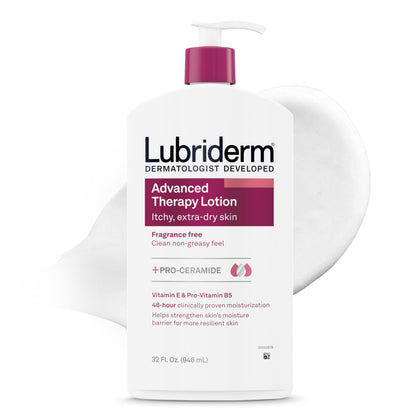 Lubriderm Advanced Therapy Hand & Body Lotion 32 fl. oz front view
