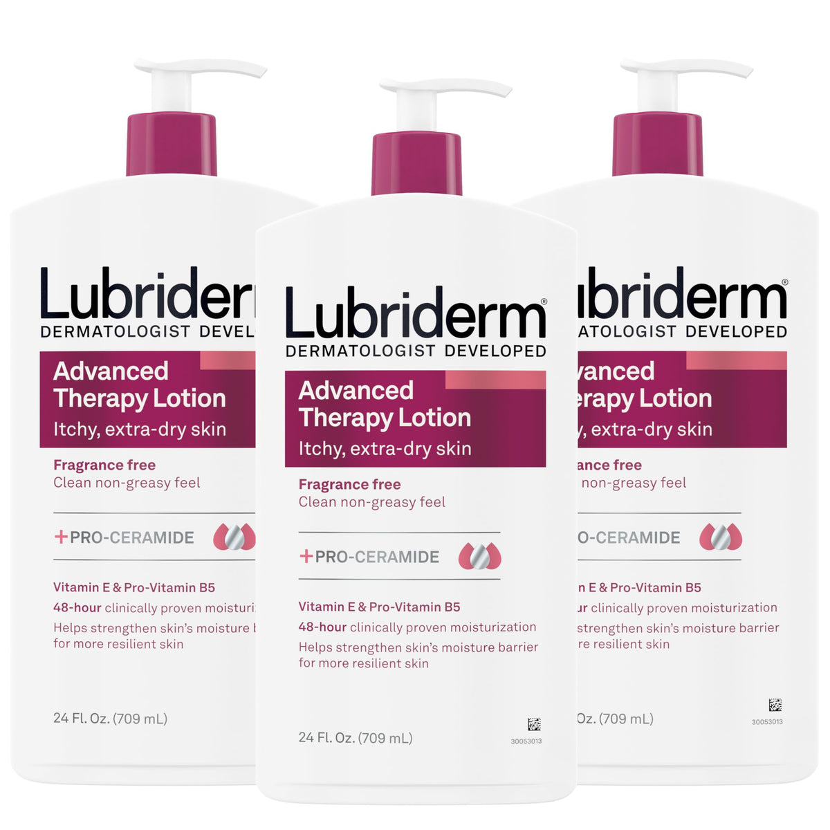 Lubriderm Advanced Therapy Moisturizing Lotion 24 fl. oz front view