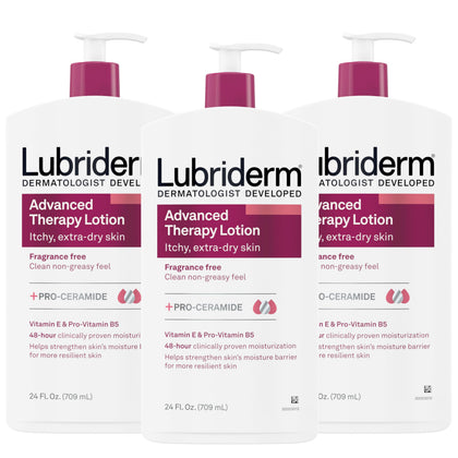 Lubriderm Advanced Therapy Moisturizing Lotion 24 fl. oz front view