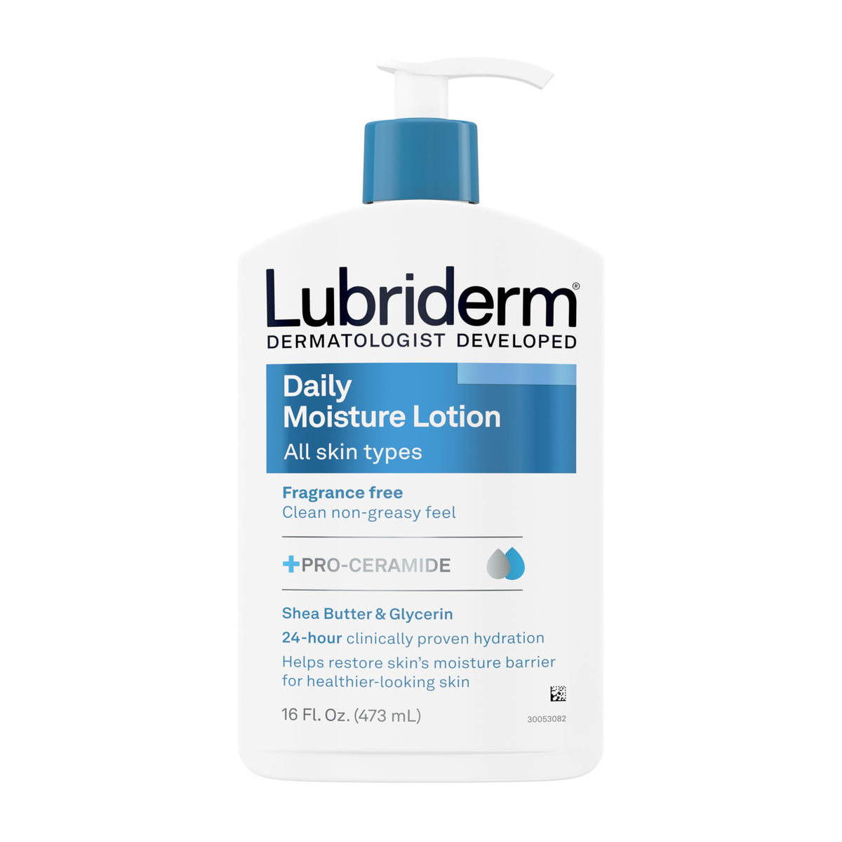 Lubriderm Daily Moisture Body Lotion 16 fl. oz front view