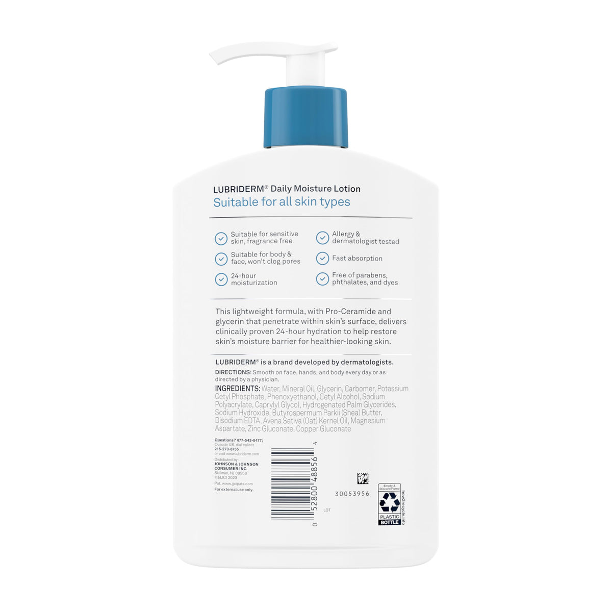 Lubriderm Daily Moisture Body Lotion 16 fl. oz lifestyle use