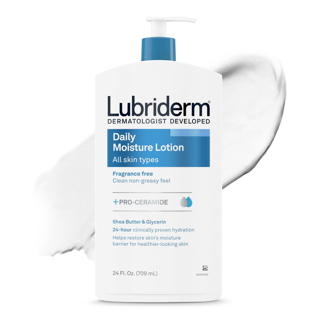 Lubriderm Daily Moisture Body Lotion 24 fl oz front view