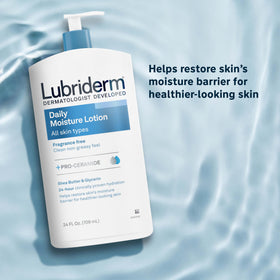 Lubriderm Daily Moisture Body Lotion 24 fl oz side view