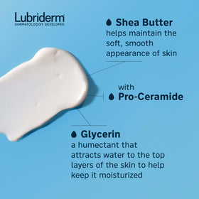 Lubriderm Daily Moisture Body Lotion 24 fl. oz texture close-up
