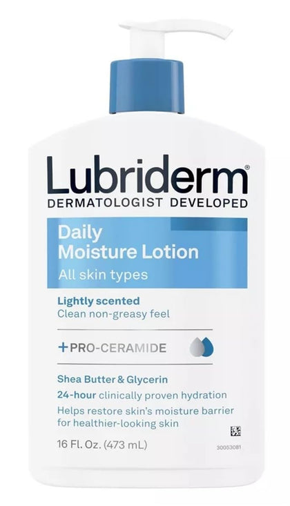 Lubriderm Daily Moisture Lotion 16oz front view