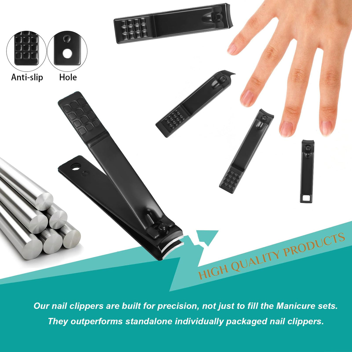 LUCK AROUND manicure set in travel bag
