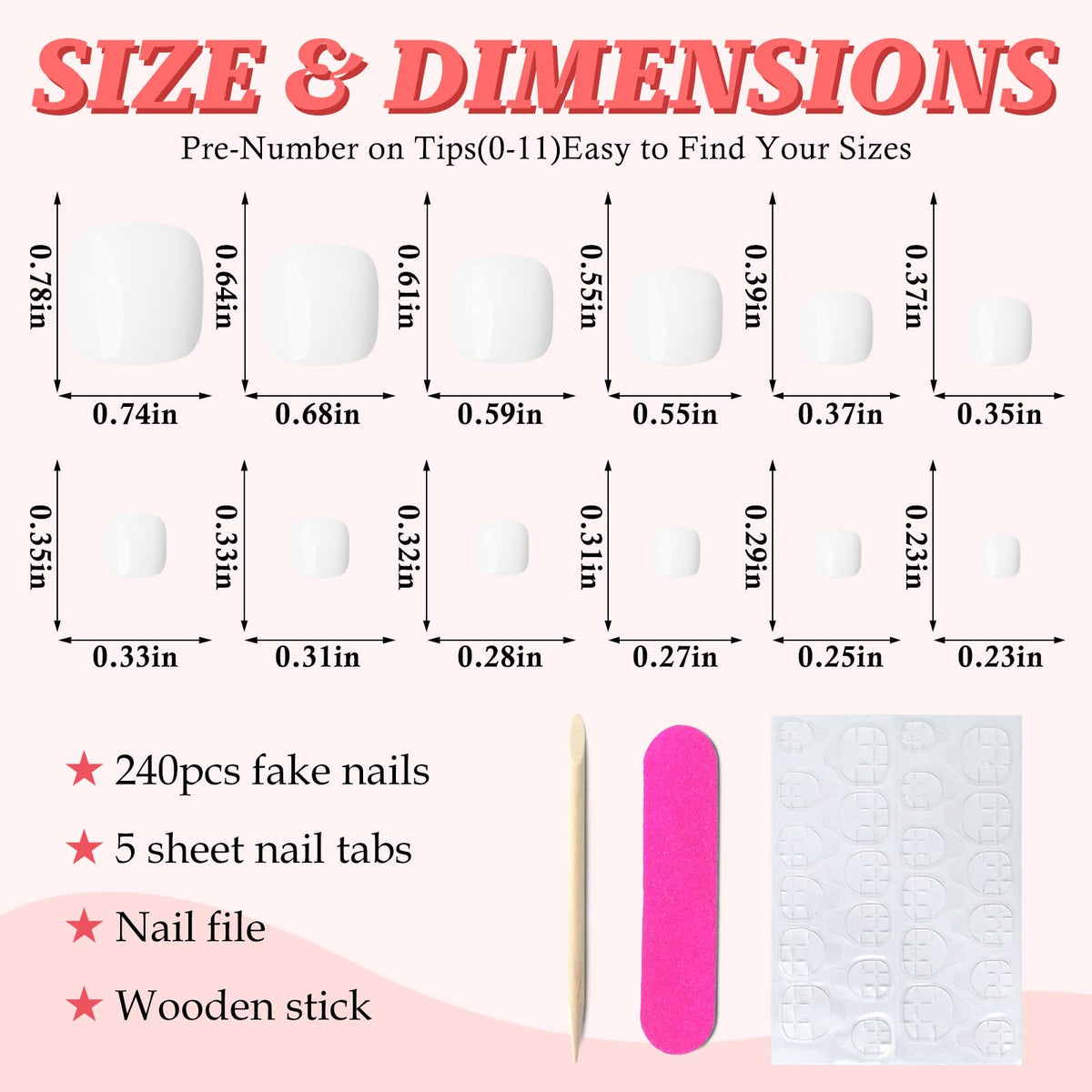 LuckForever toenail kit including nail glue and nail file