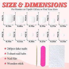 LuckForever toenail kit including nail glue and nail file
