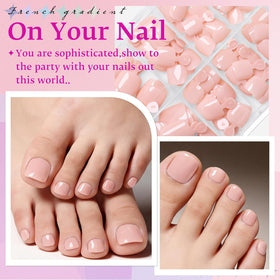 LuckForever toenail tips with adhesive tabs