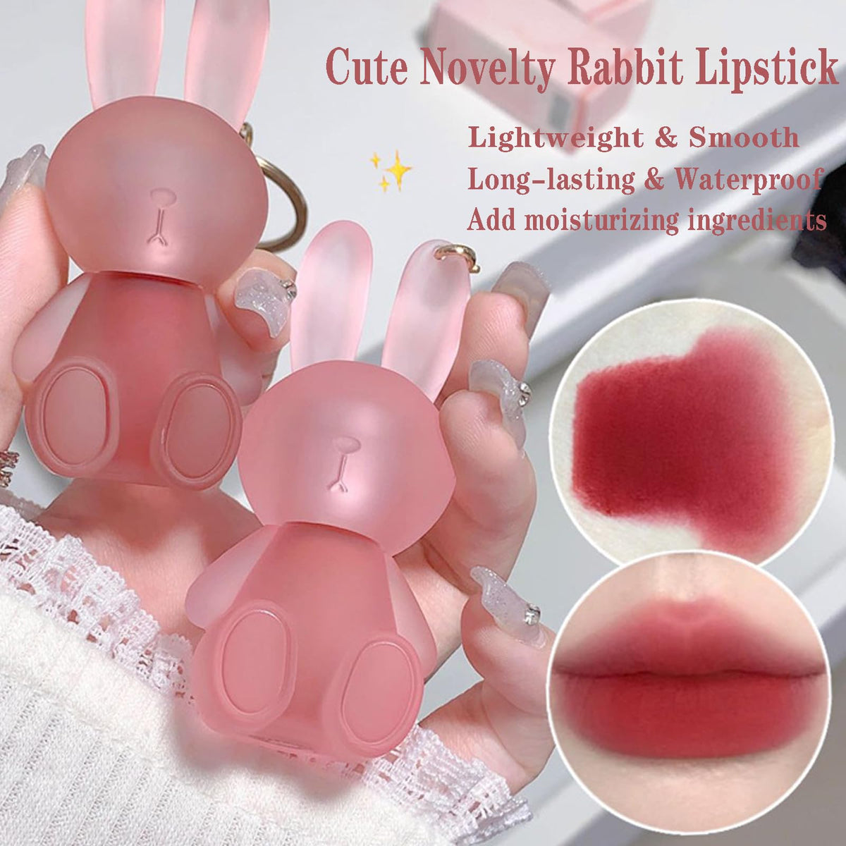 LuckNest Velvet Matte Lipstick applicator stick