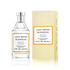 Lucky Brand Re/Energize unisex fragrance 3.4 Fl Oz EDT Spray front view
