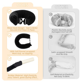 Luckybear Heatless Hair Curlers displayed with packaging