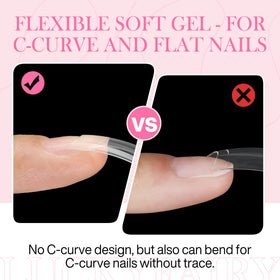 Luckyfairy Duck Nail Tips showcasing tapered ends