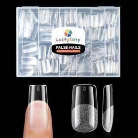 Luckyfairy Medium Square Nail Tips 240pcs front view