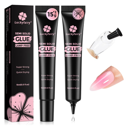 Luckyfairy Nail Glue 4-in-1 15g tube front view