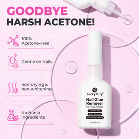 Luckyfairy Nail Glue Remover 15ml bottle with cap