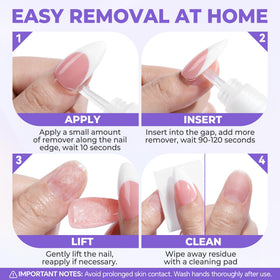 Luckyfairy Nail Glue Remover demonstrating easy application