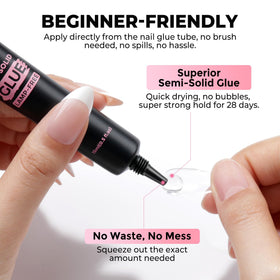 Luckyfairy Nail Glue Set with glue and remover side view