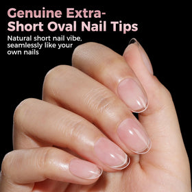 Luckyfairy nail tips in use on a hand