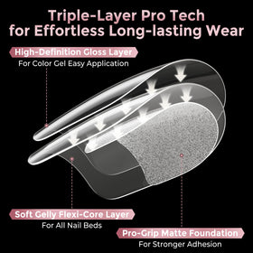 Luckyfairy nail tips packaging with 12 sizes displayed