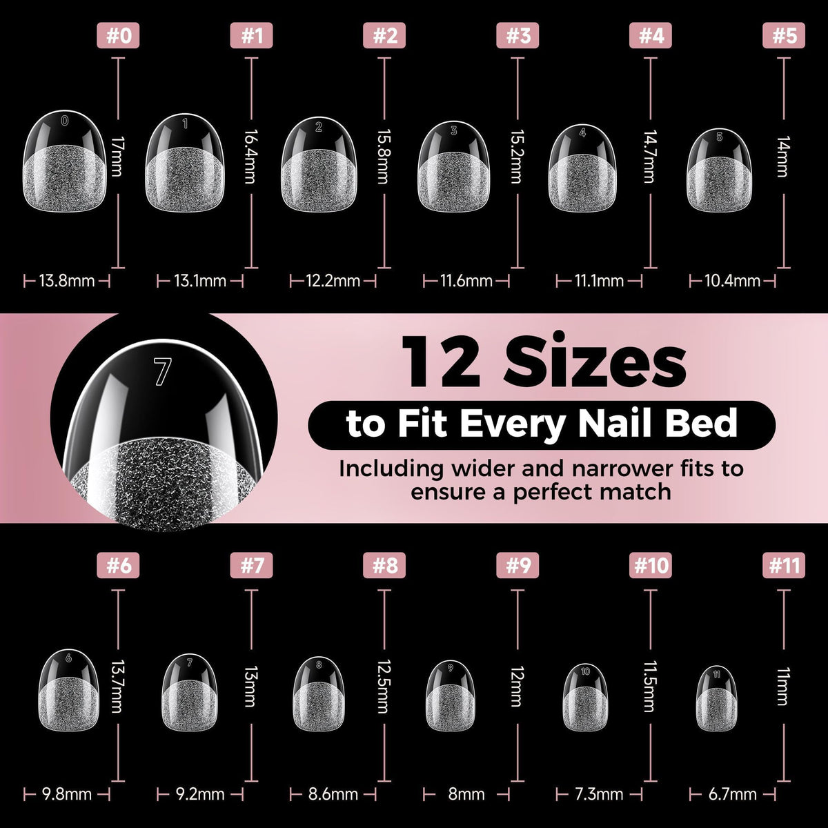 Luckyfairy nail tips with gel polish application