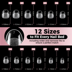 Luckyfairy nail tips with gel polish application