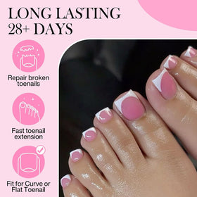Luckyfairy Square Toe Nail Tips in assorted sizes