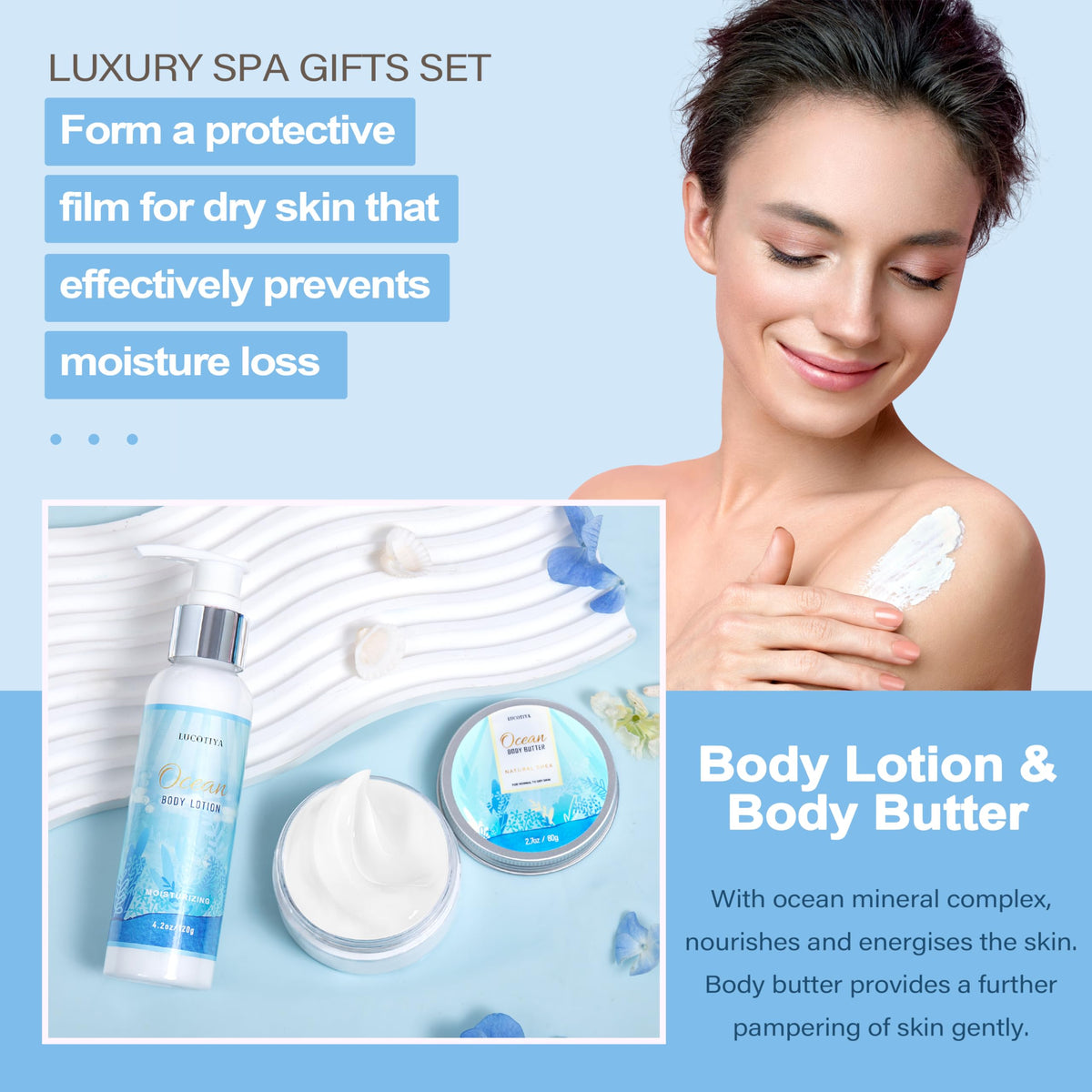 LUCOTIYA aromatherapy candles from the spa gift set