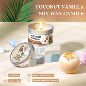 LUCOTIYA Coconut Vanilla Bath Soak in gift box