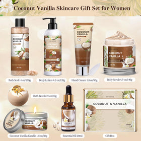 LUCOTIYA Coconut Vanilla Hand Cream and Body Lotion