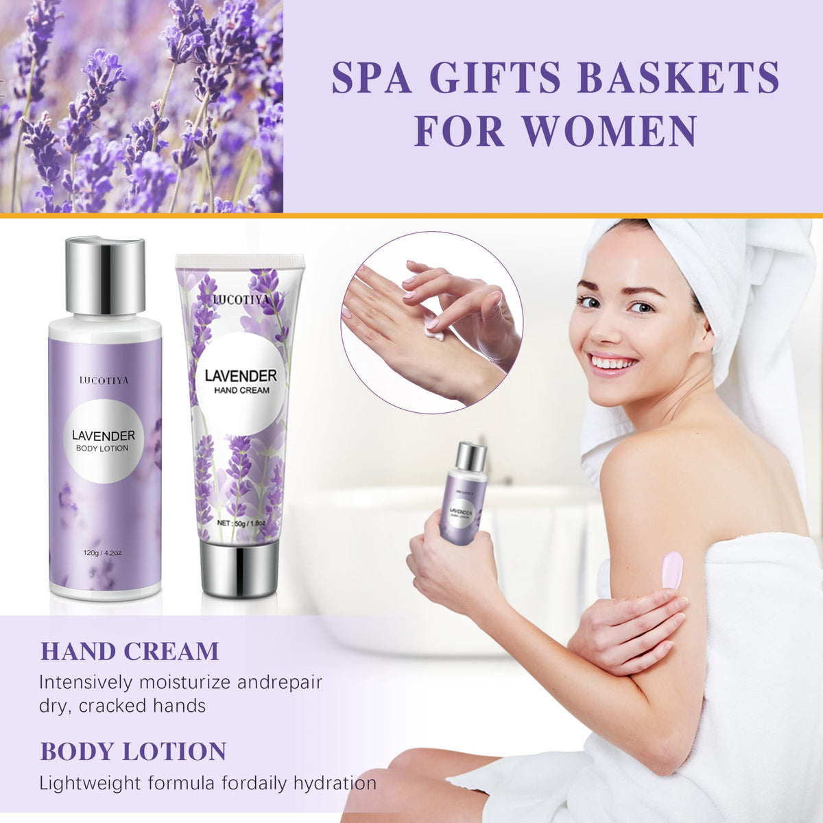 LUCOTIYA Hand Cream 1.7oz included in the spa set
