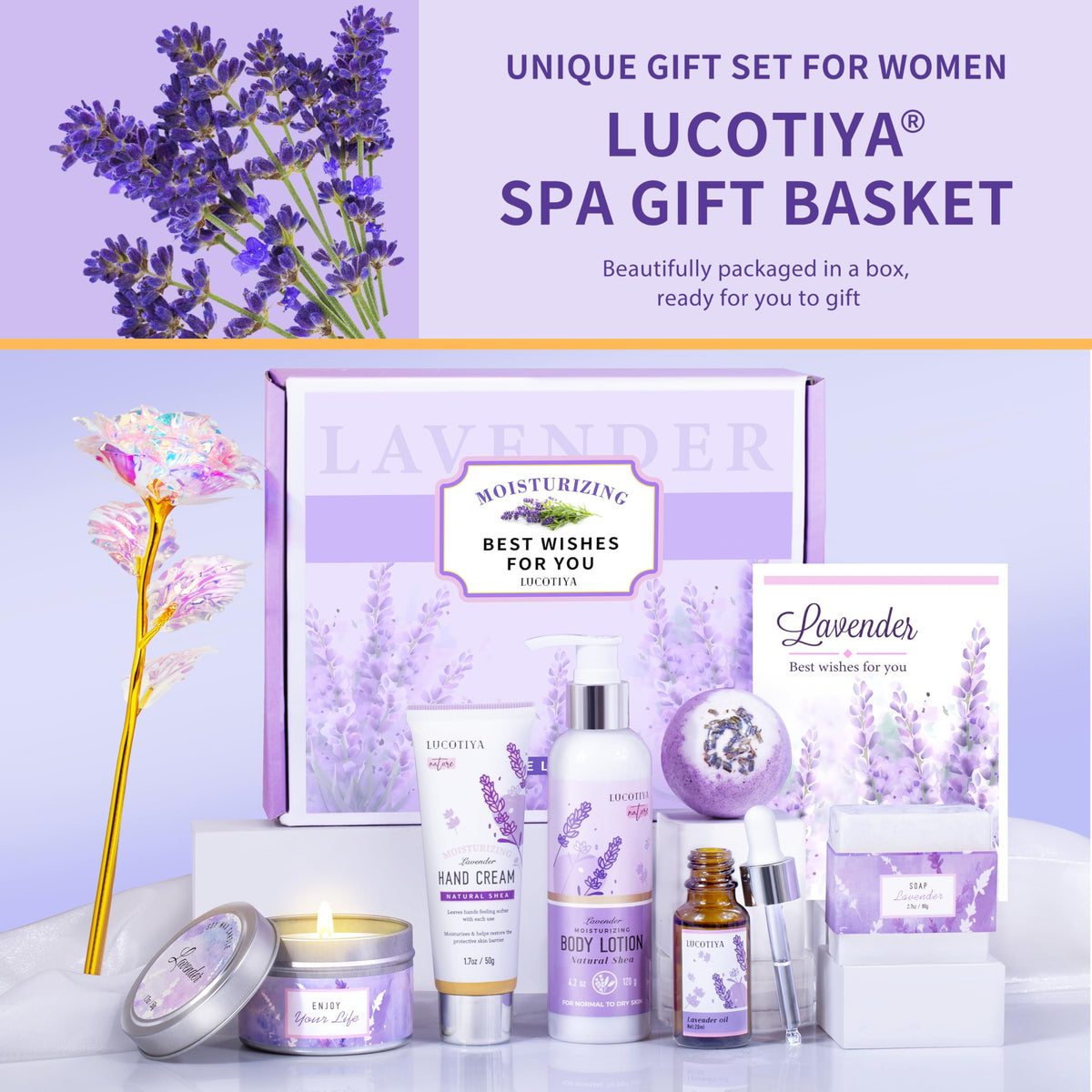 LUCOTIYA Lavender Essential Oil and hand cream
