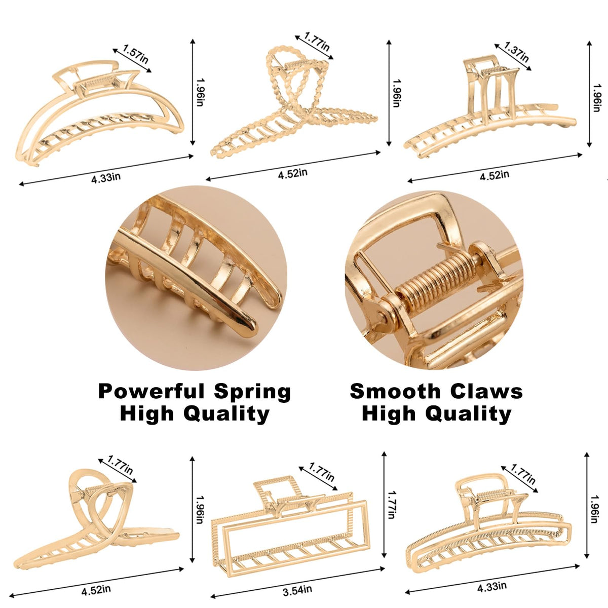 LUKACY Claw Clip holding a messy bun hairstyle