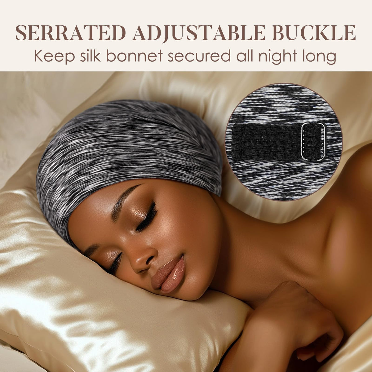 LULUSILK silk sleep cap packaging in gift box