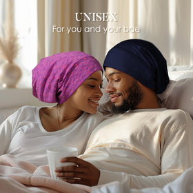 LULUSILK silk sleep cap side view
