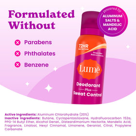 Lume Antiperspirant Spray Clean Tangerine packaging
