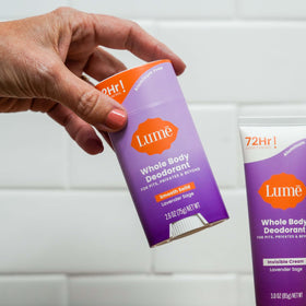 Lume deodorant applied on skin for a smooth finish