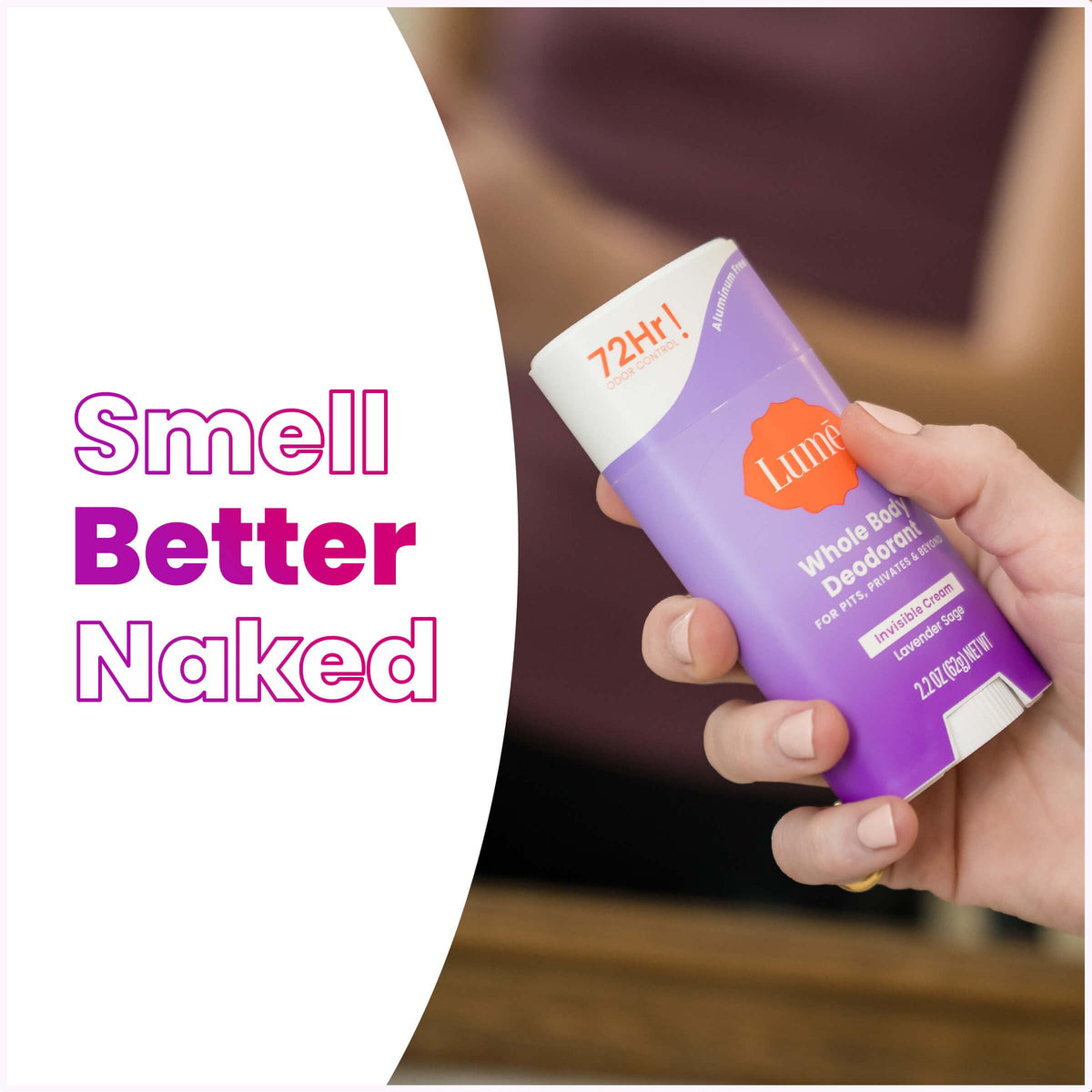Lume Deodorant Cream Stick Lavender Sage ingredients list