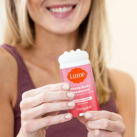 Lume Deodorant Cream Stick Peony Rose close-up