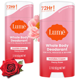 Lume Deodorant Cream Stick Peony Rose front view