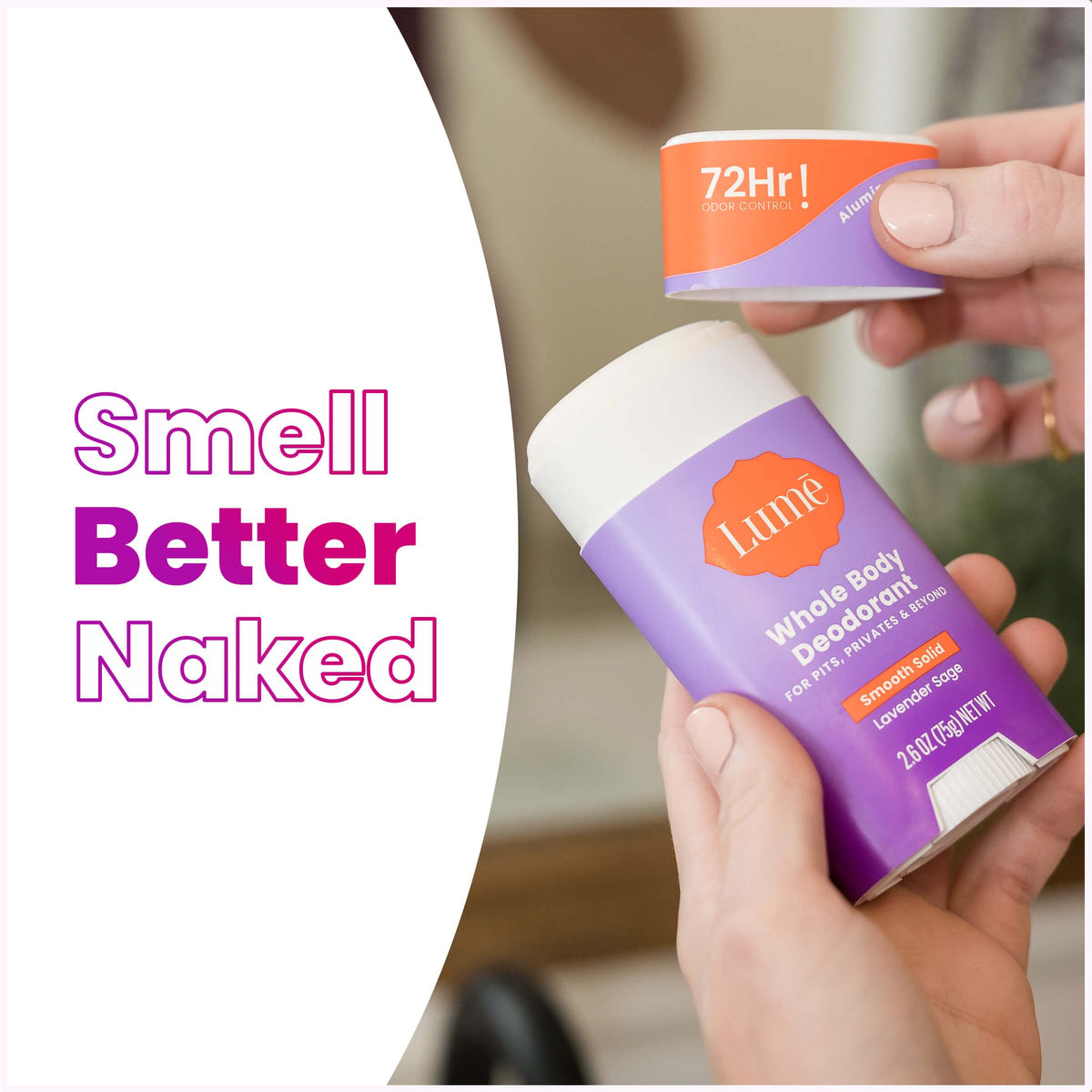 Lume deodorant Lavender Sage scent ingredients list
