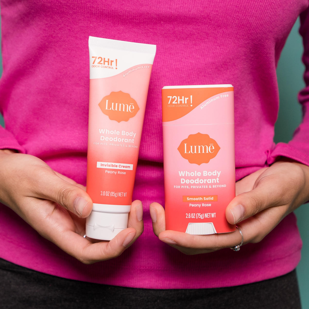 Lume deodorant wipes showing individual packaging