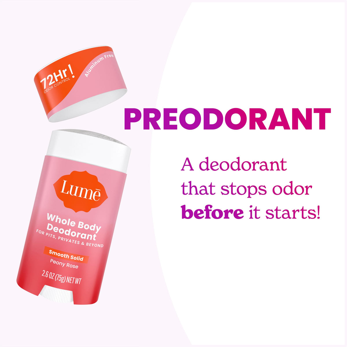Lume Peony Rose Starter Pack packaging