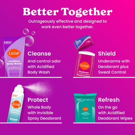 Lume Sweat Control Deodorant Spray Vanilla Bliss ingredients list